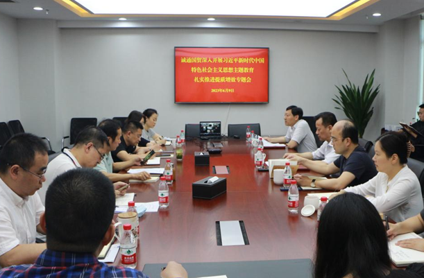 誠通國貿黨委以主題教育為契機開展全面推進提質增效專題研討