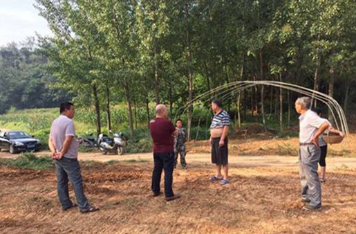 蔬菜大棚助力農民脫貧，國貿援助項目正式動工