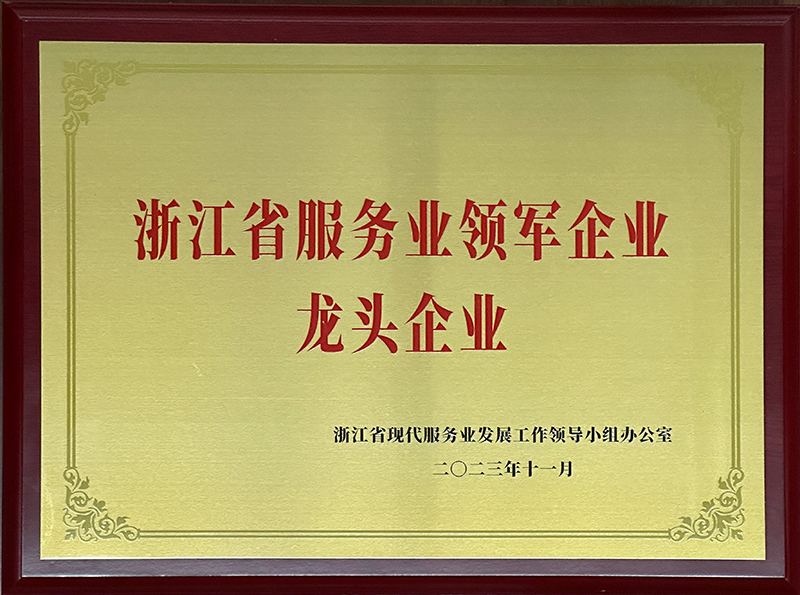 浙江省服務業領軍企業龍頭企業